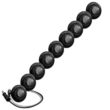 Recon UNIVERSAL AMBER LED FRONT LOWER AIR DAM LIGHT KIT W/SMOKED LENS AND BL 264227AMBK